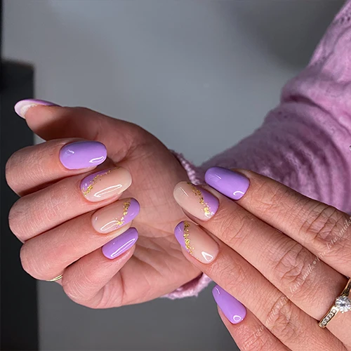 3in1 UV Nagellack - Hema frei - 90215 - kühles flieder lila
