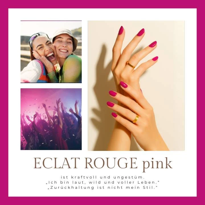 Éclat Rouge Pink UV-Nagelfolie