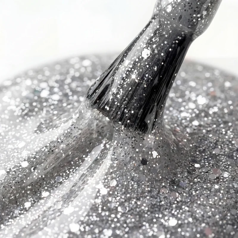 N&BF Shellac Silver Glitter 12ml
