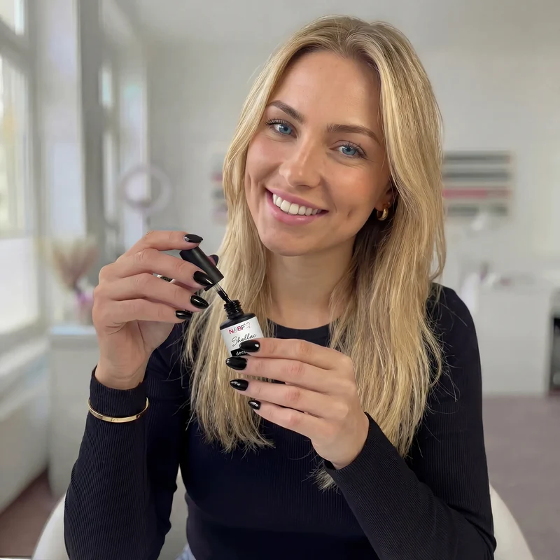 N&BF Shellac Deep Black 12ml