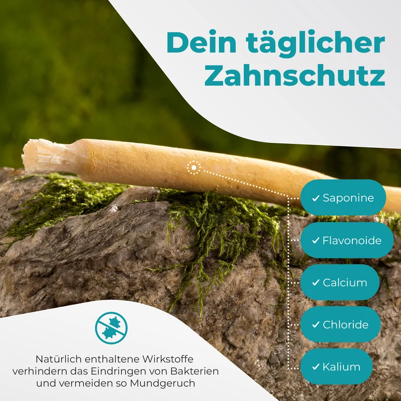 BLISSANY Miswak 3er Pack (15 Stück) – Natürlich weiße Zähne und ein frischer Atem