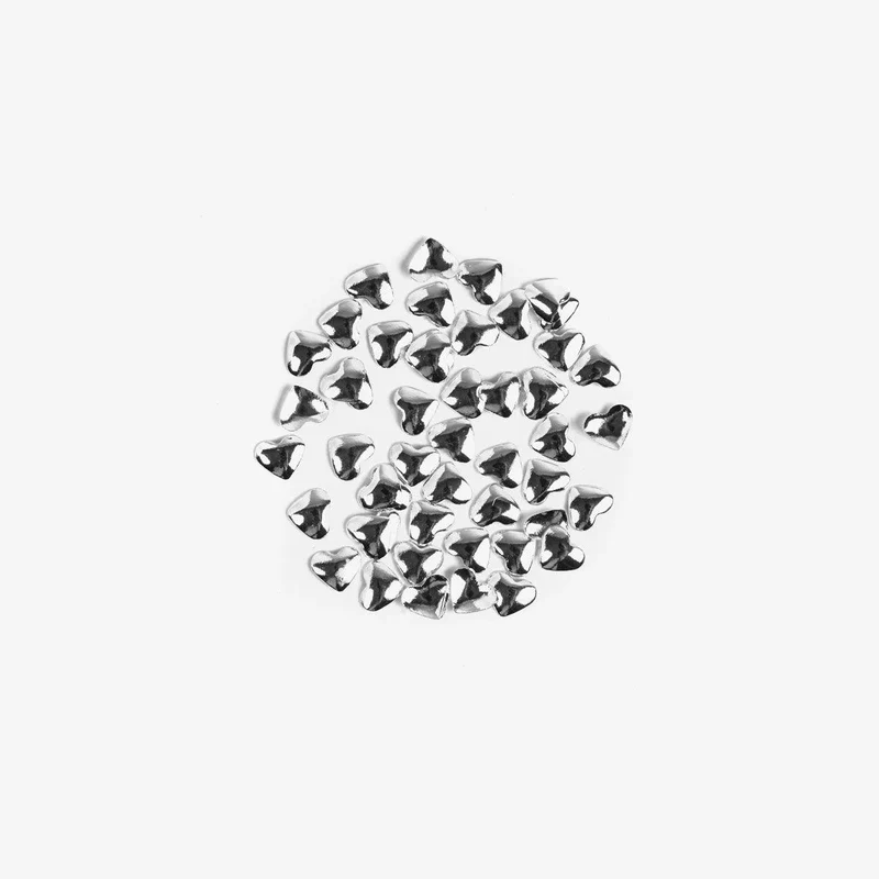 Silver Hearts 50 stk Semilac