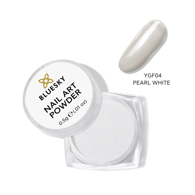 BLUESKY Nail Art Powder YGF04 Pearl White 0,5gr