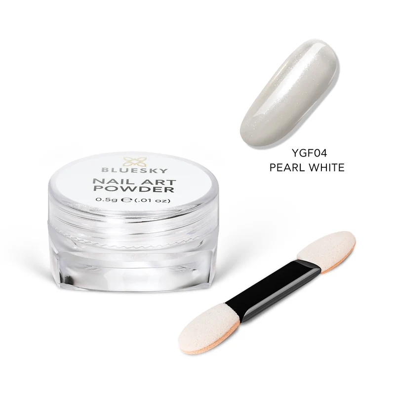 BLUESKY Nail Art Powder YGF04 Pearl White 0,5gr