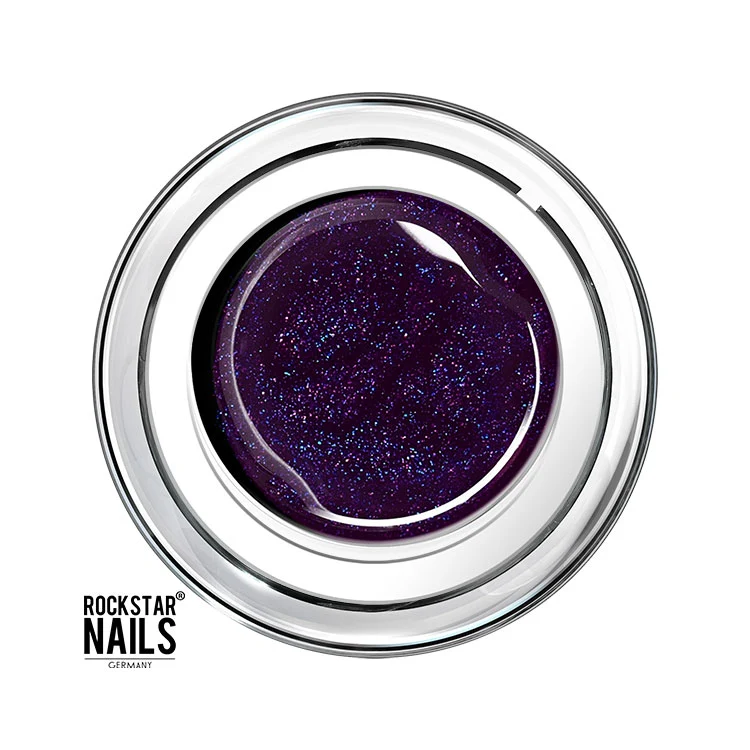 UV / LED Color Gel - glam galaxy schwarz violett - Art. 80148