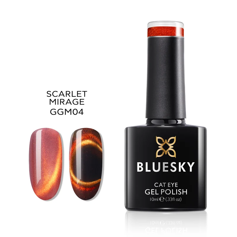 BLUESKY Glowing Gem Cat Eye GGM04 Scarlet Mirage 10ml