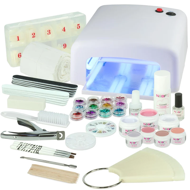 UV Gel Nagelstudio Starter Set Set Soft Nudes