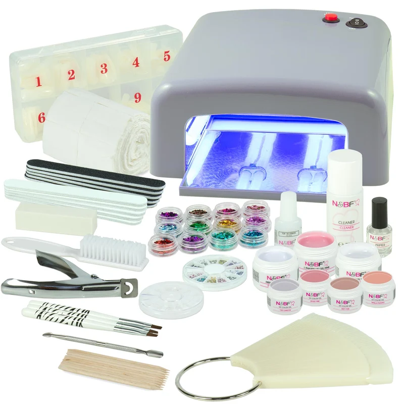 UV Gel Nagelstudio Starter Set Set Soft Nudes