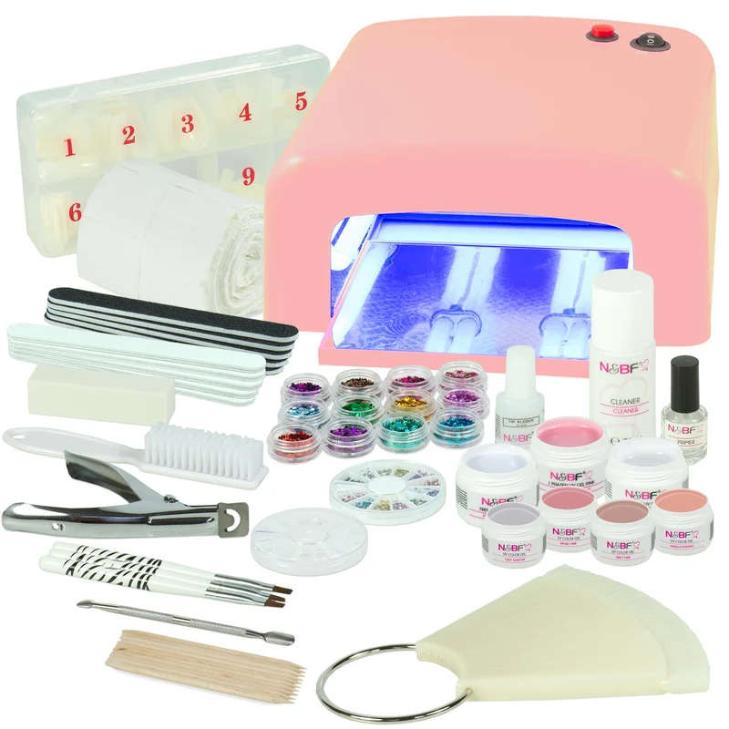 UV Gel Nagelstudio Starter Set Set Soft Nudes