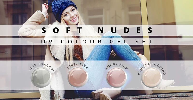 UV Gel Nagelstudio Starter Set Set Soft Nudes