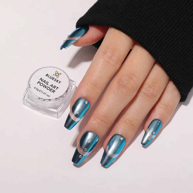 BLUESKY Nail Art Powder YGF01 Coral Starlight 0,5gr