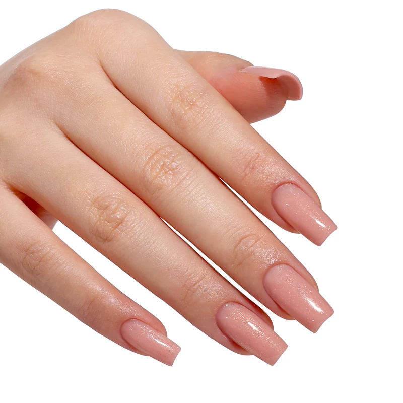 BLUESKY Fast & Easy Builder Gel LBA12 Peach Glitz 15ml