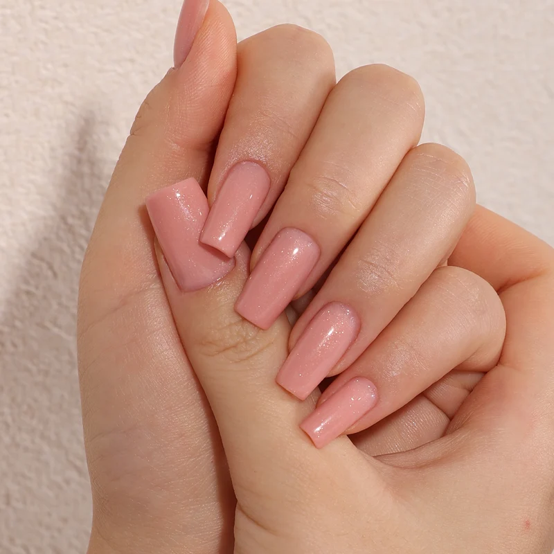 BLUESKY Fast & Easy Builder Gel LBA12 Peach Glitz 15ml