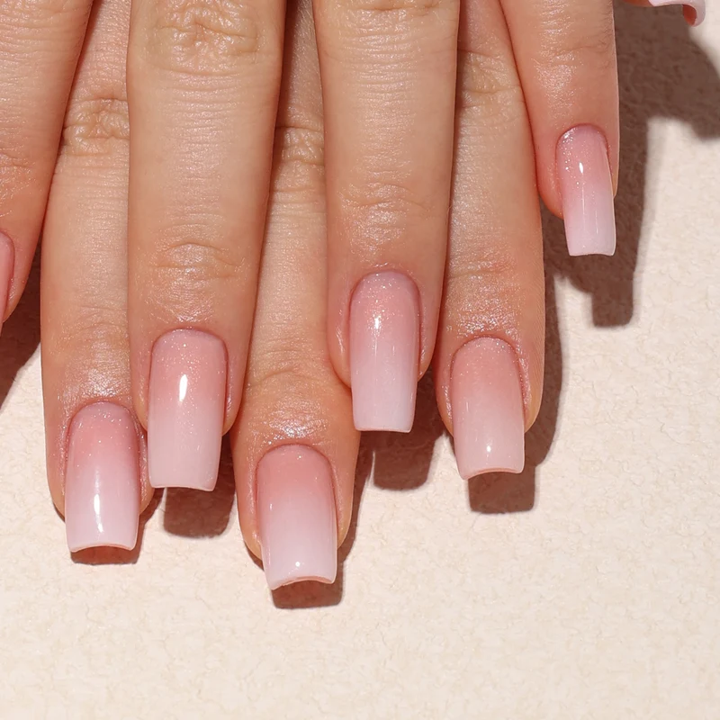 BLUESKY Fast & Easy Builder Gel LBA12 Peach Glitz 15ml
