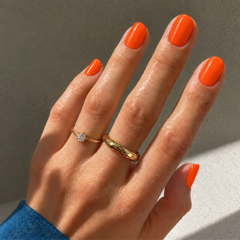 Tiger Orange UV-Nagelfolie