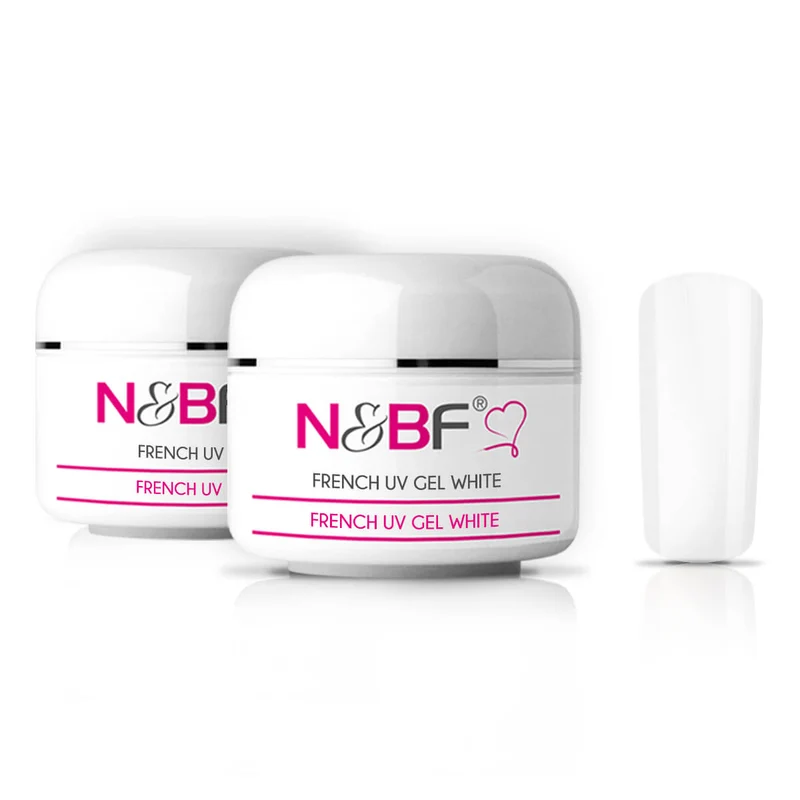 French White UV Gel mittelviskos 2x30ml
