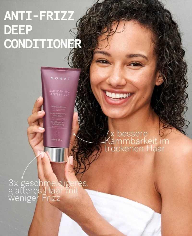 Smoothing Anti-Frizz™ Deep Conditioner – Glanz & Frizz-Kontrolle für bis zu 72h | Leichte Pflege für feines bis mittleres Haar