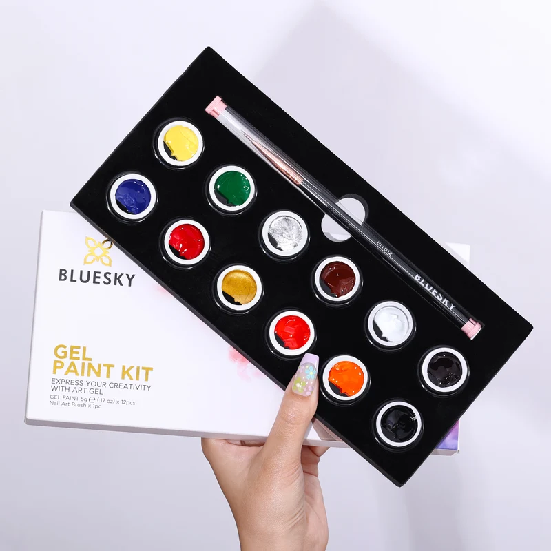 BLUESKY Gel Paint Kit 12 Stück