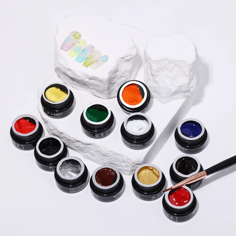 BLUESKY Gel Paint Kit 12 Stück