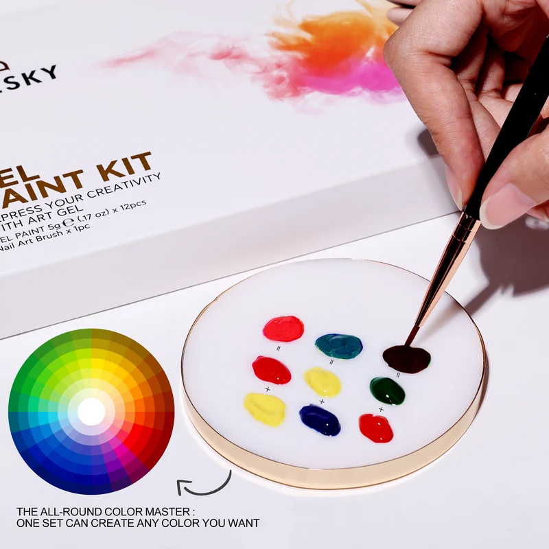 BLUESKY Gel Paint Kit 12 Stück