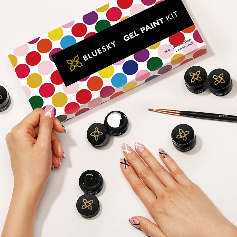 BLUESKY Gel Paint Kit 12 Stück