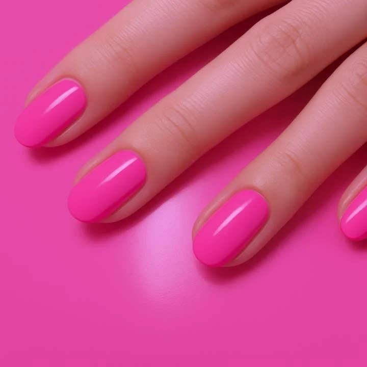 Vivid Neon Pink UV-Nagelfolie