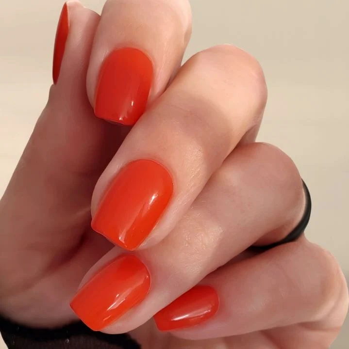 Mandarin Orange UV-Nagelfolie