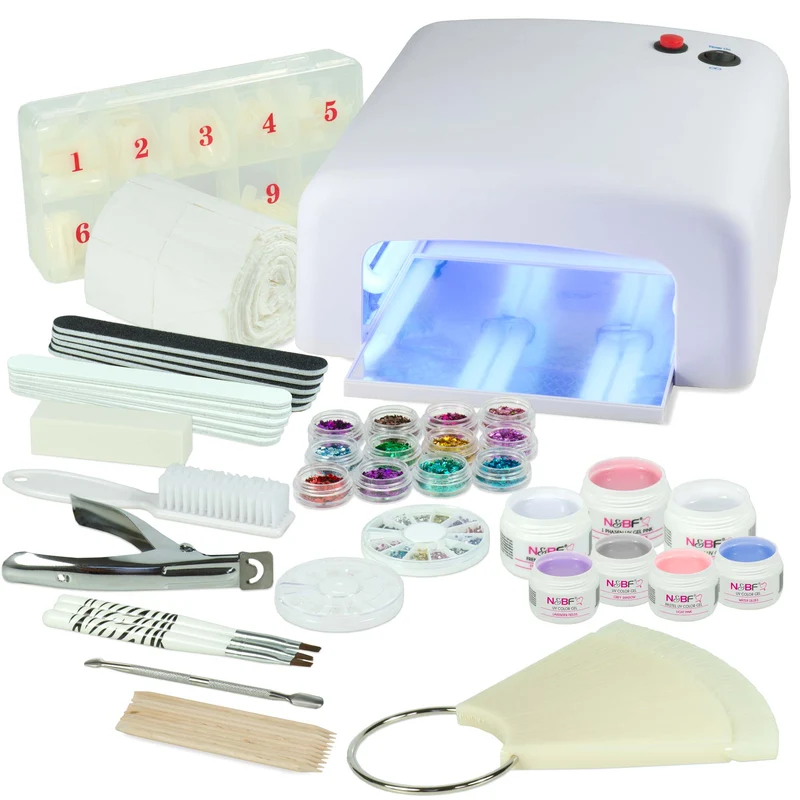 UV Gel Nagelstudio Starter Set Weiß Ice Cold