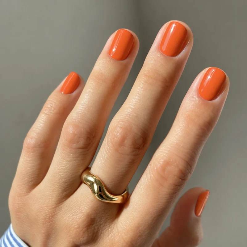 Rebel Orange UV-Nagelfolie