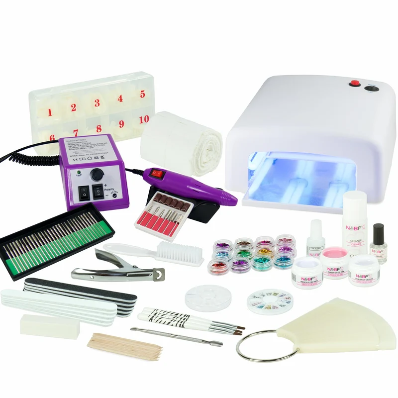 UV Gel Nagelstudio Starter Set inkl. Nagelfräser