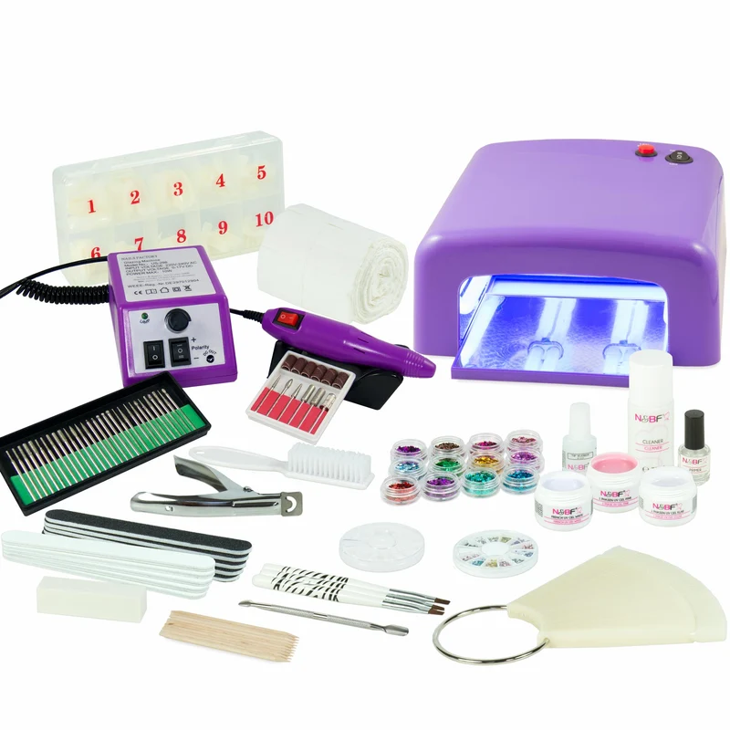 UV Gel Nagelstudio Starter Set inkl. Nagelfräser