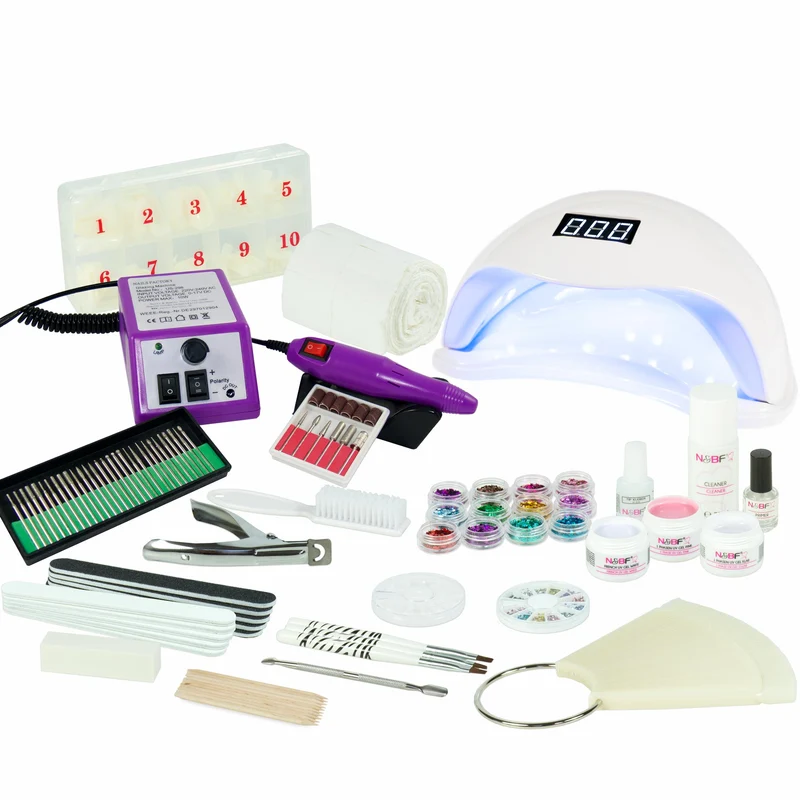 UV Gel Nagelstudio Starter Set inkl. Nagelfräser
