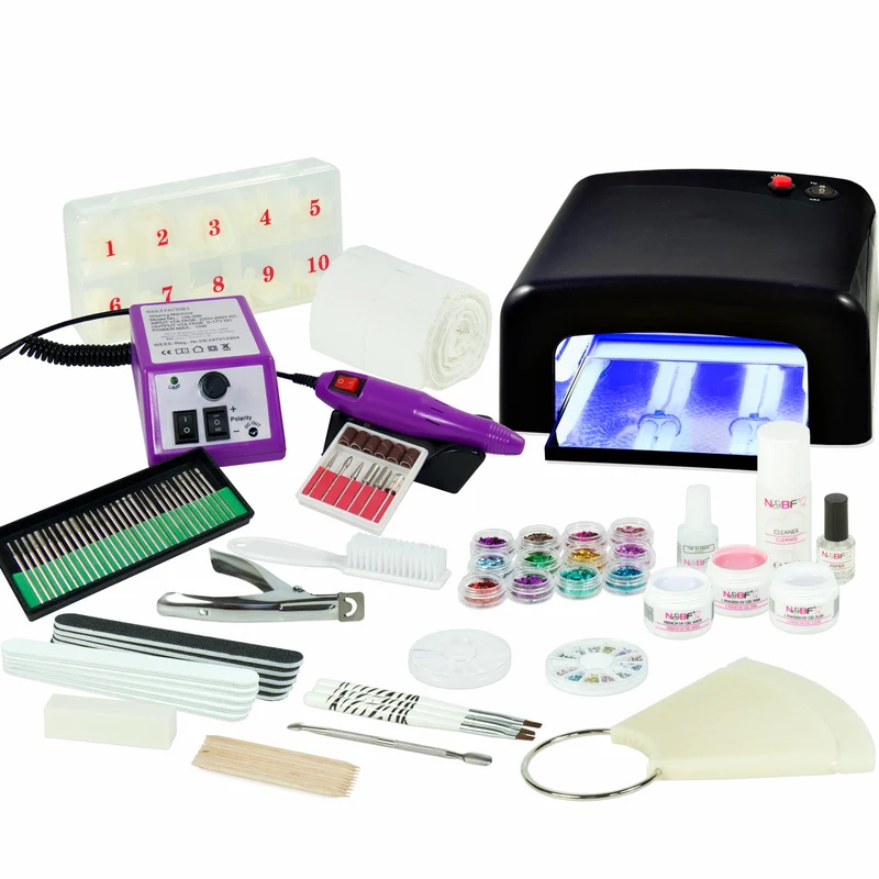 UV Gel Nagelstudio Starter Set inkl. Nagelfräser