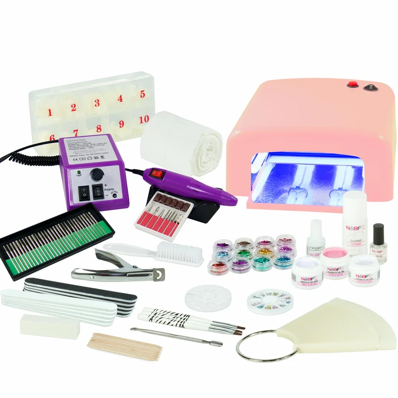 UV Gel Nagelstudio Starter Set inkl. Nagelfräser