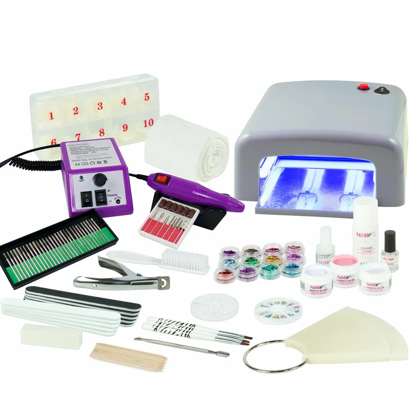 UV Gel Nagelstudio Starter Set inkl. Nagelfräser