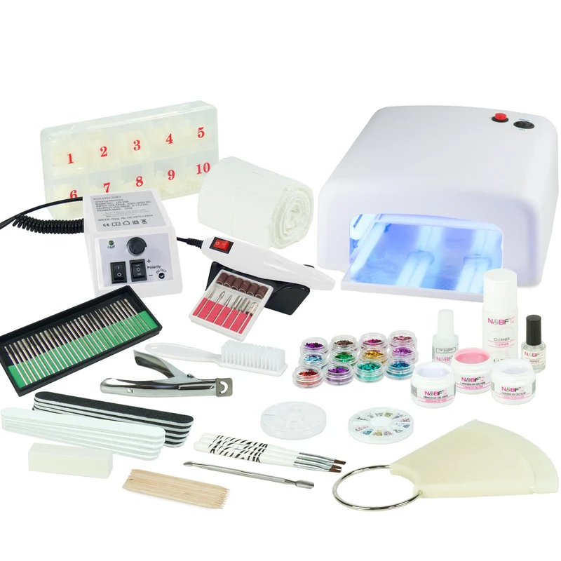 UV Gel Nagelstudio Starter Set inkl. Nagelfräser