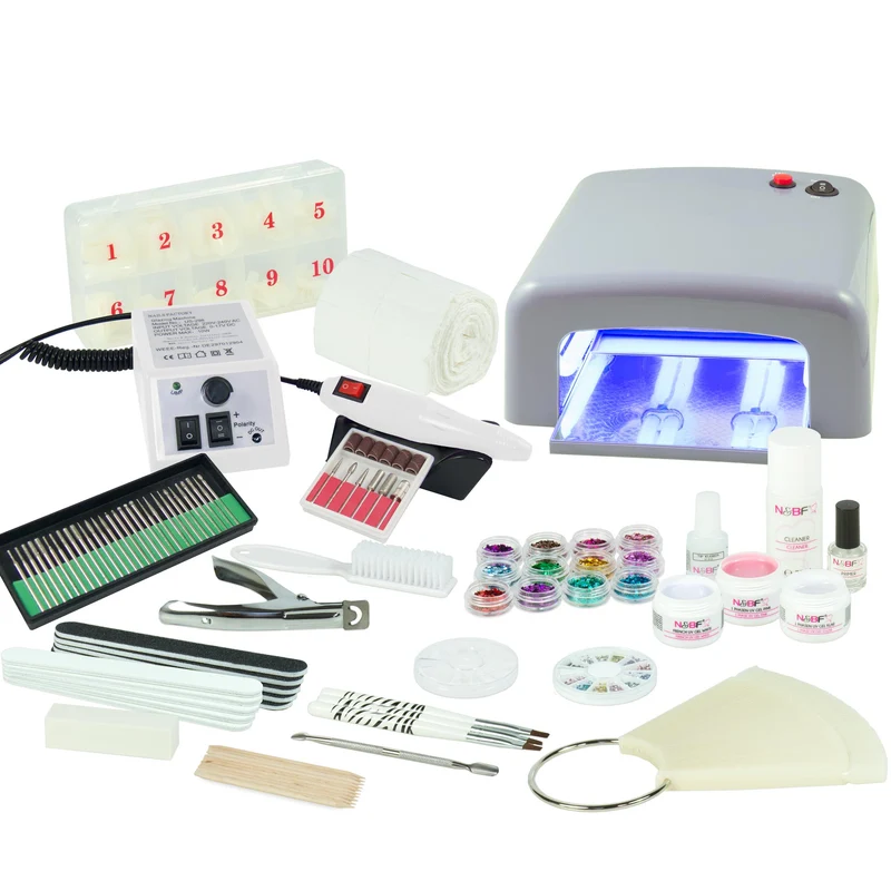 UV Gel Nagelstudio Starter Set inkl. Nagelfräser