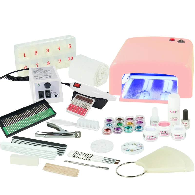 UV Gel Nagelstudio Starter Set inkl. Nagelfräser