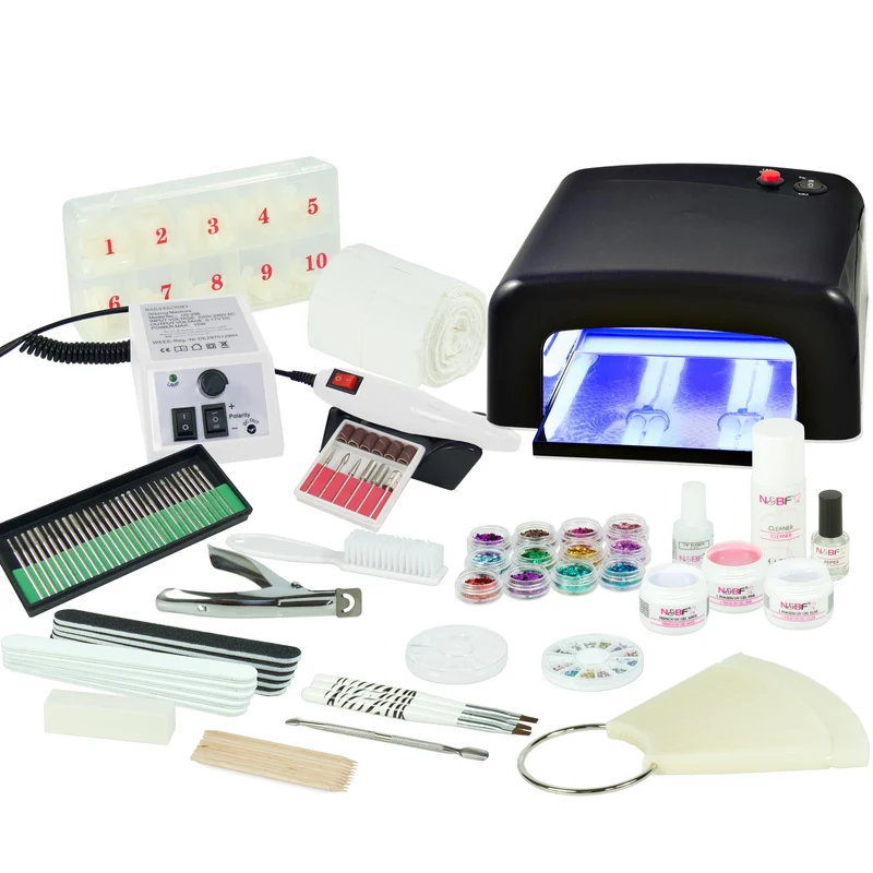 UV Gel Nagelstudio Starter Set inkl. Nagelfräser