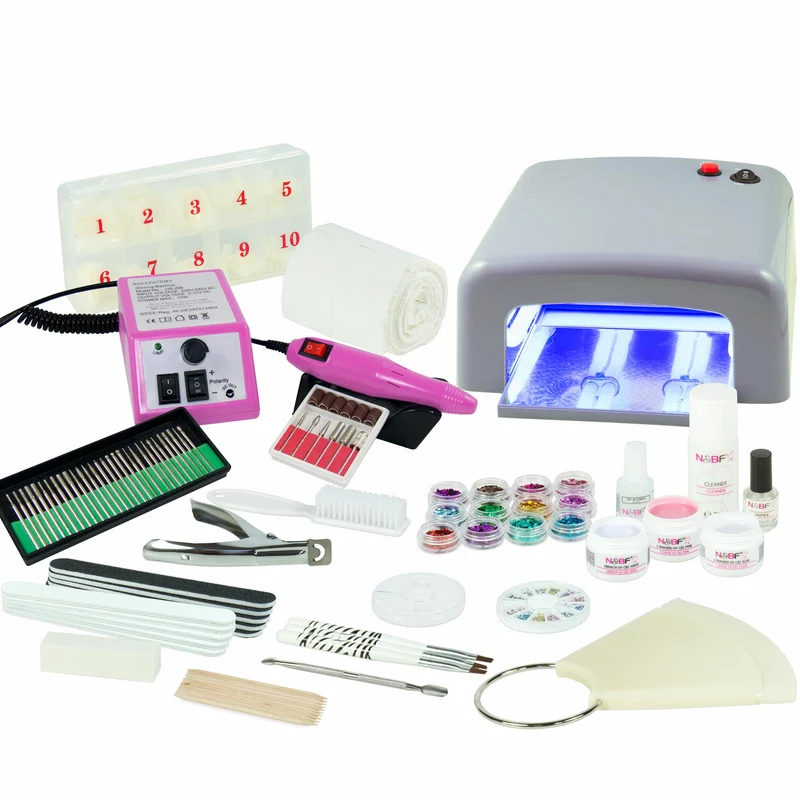 UV Gel Nagelstudio Starter Set inkl. Nagelfräser