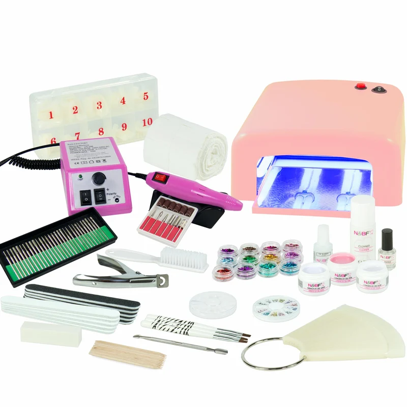 UV Gel Nagelstudio Starter Set inkl. Nagelfräser