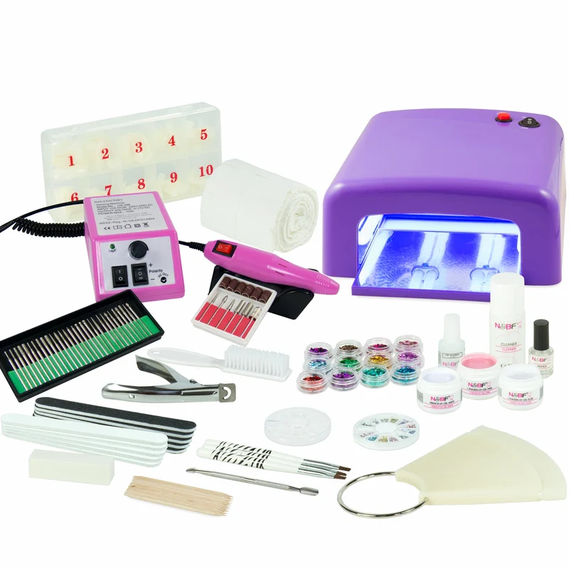 UV Gel Nagelstudio Starter Set inkl. Nagelfräser