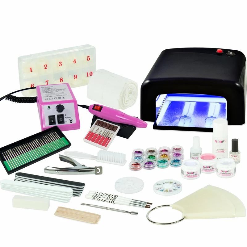 UV Gel Nagelstudio Starter Set inkl. Nagelfräser