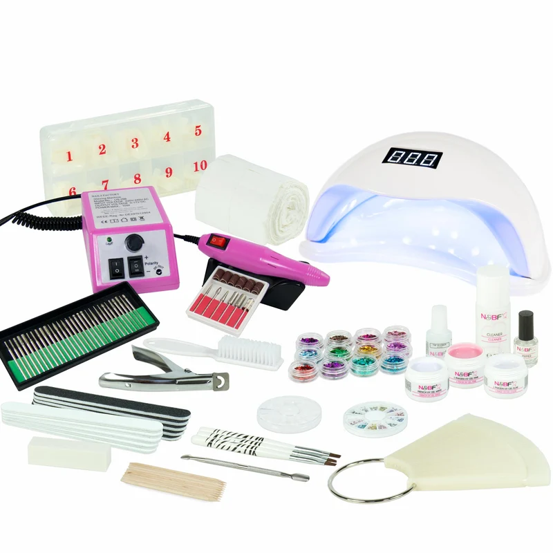 UV Gel Nagelstudio Starter Set inkl. Nagelfräser
