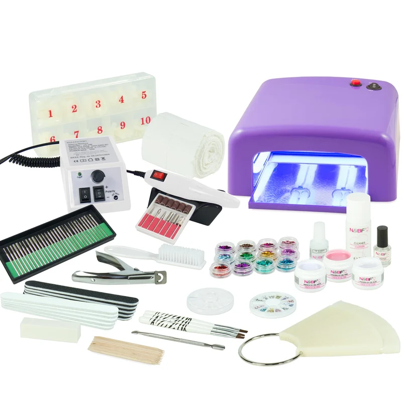 UV Gel Nagelstudio Starter Set inkl. Nagelfräser
