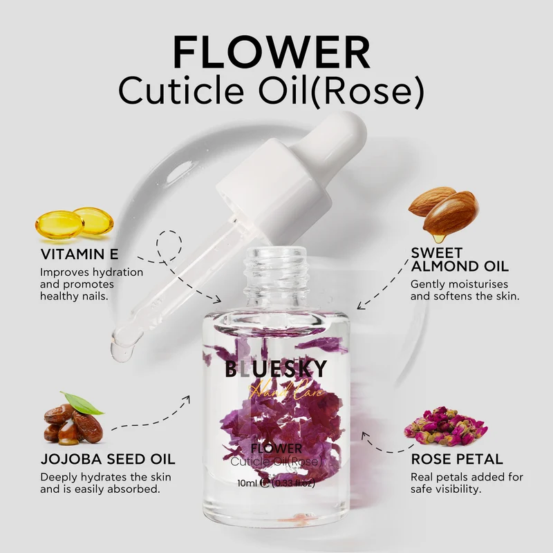 BLUESKY Flower Cuticle Oil (Rose) 10ml