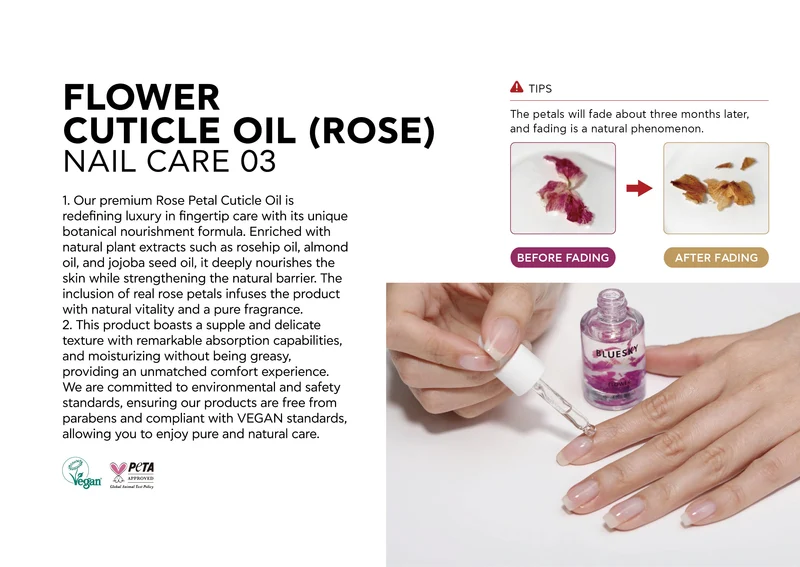 BLUESKY Flower Cuticle Oil (Rose) 10ml