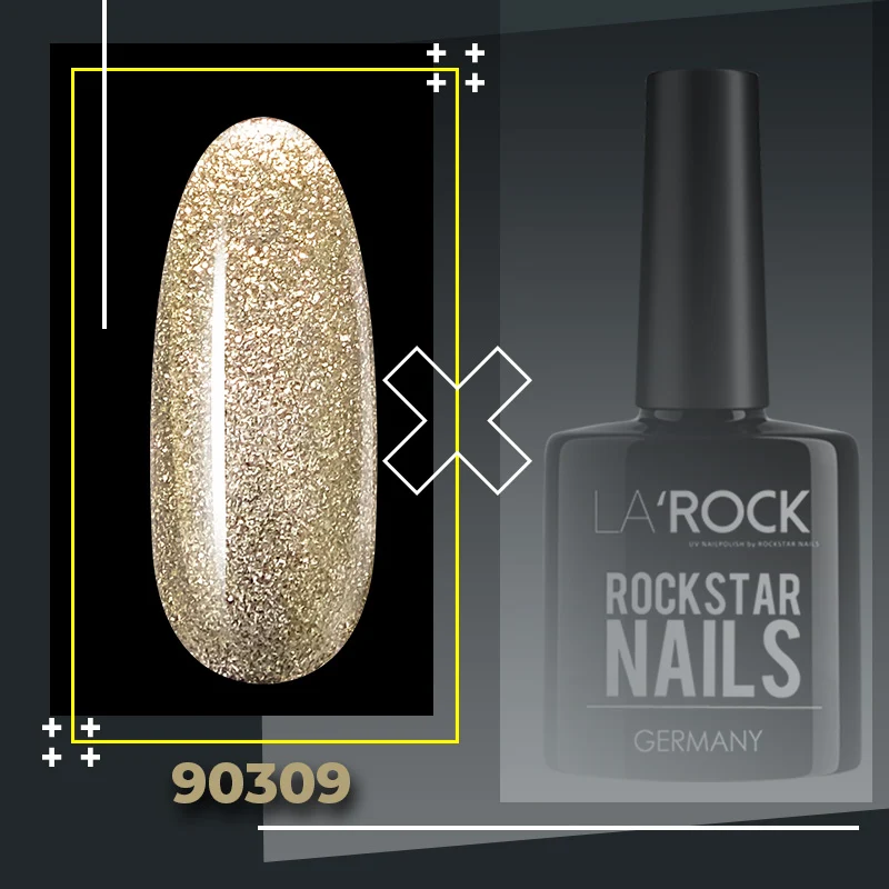 3in1 UV Gellack - 90309 - secco glitter – Braun
