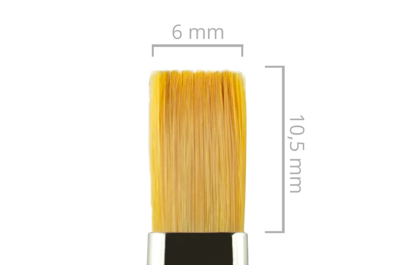 N&BF Studio Gel Pinsel flach Nr. 6