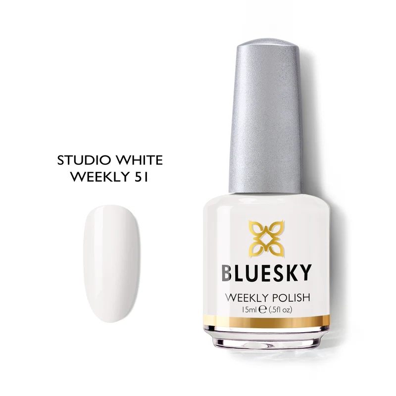 BLUESKY Nail Polish Weekly 51 Studio White 15ml